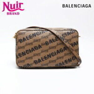 Balenciaga Camera Bag Leather Monogram Shoulder Brown